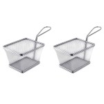 SourceDirect – Stainless Steel Mini / Small Frying Basket – Pack of 2 SourceDirect – Stainless Steel Mini / Small Frying Basket – Pack of 2