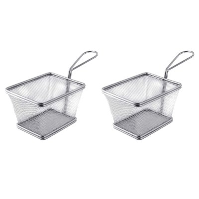 SourceDirect – Stainless Steel Mini / Small Frying Basket – Pack of 2 SourceDirect – Stainless Steel Mini / Small Frying Basket – Pack of 2