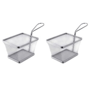 SourceDirect – Stainless Steel Mini / Small Frying Basket – Pack of 2 SourceDirect – Stainless Steel Mini / Small Frying Basket – Pack of 2