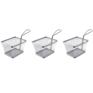 SourceDirect – Stainless Steel Mini / Small Frying Basket – Pack of 3 SourceDirect – Stainless Steel Mini / Small Frying Basket – Pack of 3