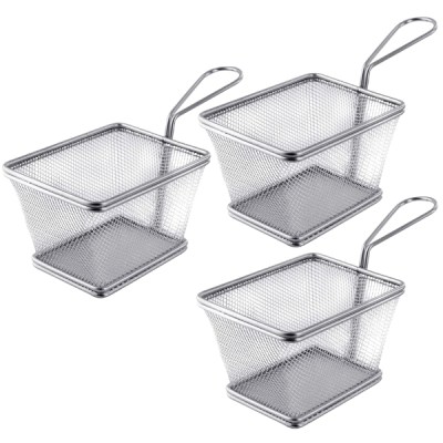SourceDirect – Stainless Steel Frying Basket – Large (Pack of 3) SourceDirect – Stainless Steel Frying Basket – Large (Pack of 3)
