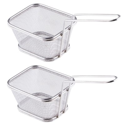 SourceDirect -Stainless Steel Frying Basket Large -Pack of 2(13 x 11 x 8cm) SourceDirect -Stainless Steel Frying Basket Large -Pack of 2(13 x 11 x 8cm)