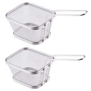 SourceDirect -Stainless Steel Frying Basket Large -Pack of 2(13 x 11 x 8cm) SourceDirect -Stainless Steel Frying Basket Large -Pack of 2(13 x 11 x 8cm)