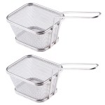 SourceDirect -Stainless Steel Frying Basket Large -Pack of 2(13 x 11 x 8cm) SourceDirect -Stainless Steel Frying Basket Large -Pack of 2(13 x 11 x 8cm)