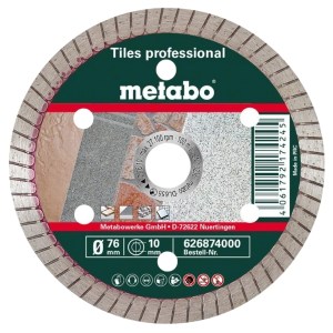 Metabo – Diamond Cutting Disc 76 x 10mm, Tiles “Professional” (626874000) Metabo – Diamond Cutting Disc 76 x 10mm, Tiles “Professional” (626874000)