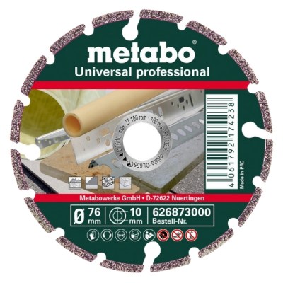 Metabo-Diamond Cutting Disc 76 x 10mm, Universal “Professional” (626873000) Metabo-Diamond Cutting Disc 76 x 10mm, Universal “Professional” (626873000)