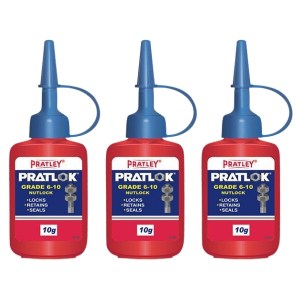 Pratley – NutLock Pratlok Grade 6 – 10 – Pack of 3 (10g) Pratley – NutLock Pratlok Grade 6 – 10 – Pack of 3 (10g)