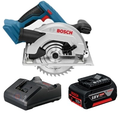 Bosch – Cordless Circular Saw GKS 18V-57 with 4.0Ah Battery and Charger Bosch – Cordless Circular Saw GKS 18V-57 with 4.0Ah Battery and Charger