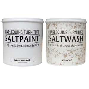 Harlequin – SaltWash – Seashore (1L) with White SaltPaint Topcoat (1L) Harlequin – SaltWash – Seashore (1L) with White SaltPaint Topcoat (1L)