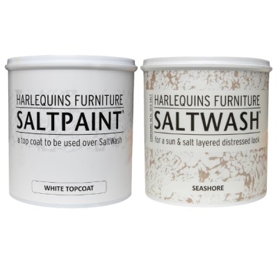 Harlequin – SaltWash – Seashore (1L) with White SaltPaint Topcoat (1L) Harlequin – SaltWash – Seashore (1L) with White SaltPaint Topcoat (1L)