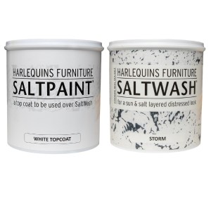 Harlequin – SaltWash – Storm (1L) with White SaltPaint Topcoat (1L) Harlequin – SaltWash – Storm (1L) with White SaltPaint Topcoat (1L)