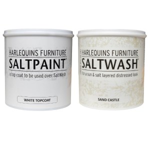 Harlequin – SaltWash – Sand Castle (1L) with White SaltPaint Topcoat (1L) Harlequin – SaltWash – Sand Castle (1L) with White SaltPaint Topcoat (1L)