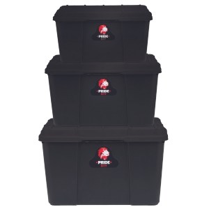 Pride – Storage Box Combo Including 25, 45 and 65L – 3 Piece Pride – Storage Box Combo Including 25, 45 and 65L – 3 Piece