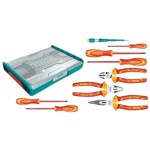 Total Tools – Insulated Hand Tool Set with Pliers & Screwdrivers – 9 Piece Total Tools – Insulated Hand Tool Set with Pliers & Screwdrivers – 9 Piece