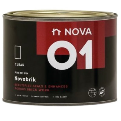 Nova 1 Novabrik – Clear / Satin Finish Brick Sealer – 1 L Nova 1 Novabrik – Clear / Satin Finish Brick Sealer – 1 L