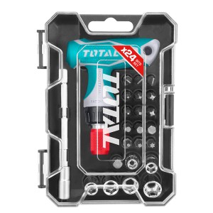 Total Tools – Screwdriver Set T-handle Wrench – 24 Pieces Total Tools – Screwdriver Set T-handle Wrench – 24 Pieces