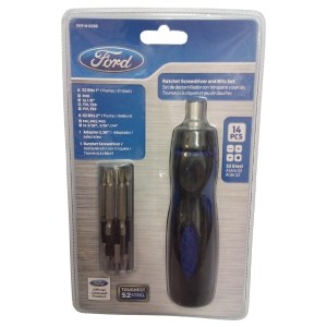 Ford – Ratchet Screwdriver & Bit Set Chrome Vanadium – 14 Piece Ford – Ratchet Screwdriver & Bit Set Chrome Vanadium – 14 Piece