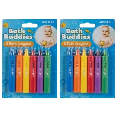 Bath Buddy – Bath Crayons – Assorted Colours – Pack of 2 (12 Pieces) Bath Buddy – Bath Crayons – Assorted Colours – Pack of 2 (12 Pieces)