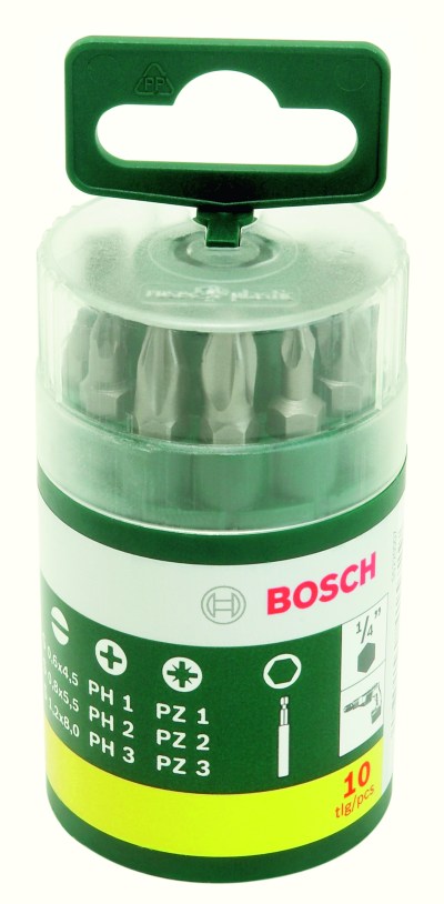 Bosch 10 Piece Screwdriver set in Magnetic universal holder Bosch 10 Piece Screwdriver set in Magnetic universal holder