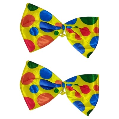 SourceDirect – Clown Bow Ties / Dress Up Giant Clown Bow Ties – Pack of 2 SourceDirect – Clown Bow Ties / Dress Up Giant Clown Bow Ties – Pack of 2