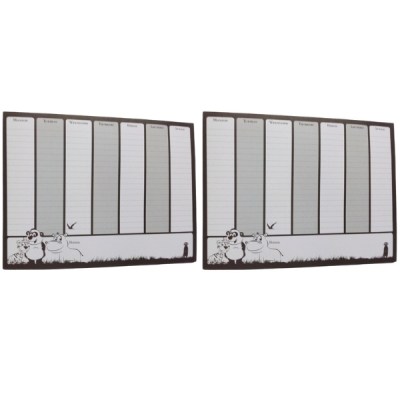 SourceDirect – Weekly Planners with Magnetic Strips – Pack of 2 (Assorted) SourceDirect – Weekly Planners with Magnetic Strips – Pack of 2 (Assorted)