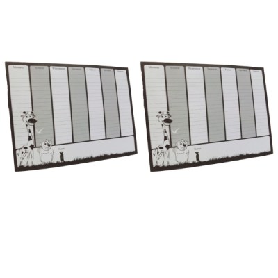 SourceDirect – Weekly Planners with Magnetic Strips – Pack of 2 (Assorted) SourceDirect – Weekly Planners with Magnetic Strips – Pack of 2 (Assorted)