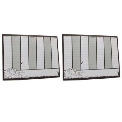 SourceDirect – Weekly Planners with Magnetic Strips – Pack of 2 (Assorted) SourceDirect – Weekly Planners with Magnetic Strips – Pack of 2 (Assorted)