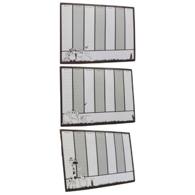 SourceDirect – Weekly Planners with Magnetic Strips – Pack of 3 (Assorted) SourceDirect – Weekly Planners with Magnetic Strips – Pack of 3 (Assorted)