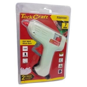 Tork Craft – Glue Gun / Hot Melt Glue Gun 7mm with 2 x Glue Sticks – 10W Tork Craft – Glue Gun / Hot Melt Glue Gun 7mm with 2 x Glue Sticks – 10W