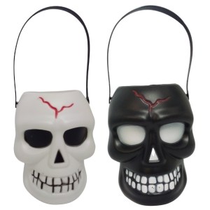SourceDirect – Halloween Skull Buckets (Set of 2) – Black and White SourceDirect – Halloween Skull Buckets (Set of 2) – Black and White