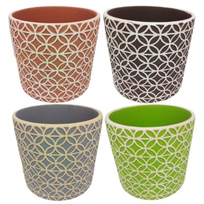 SourceDirect – Ceramic Planters 13.5cm – Pack of 4 Assorted Colours SourceDirect – Ceramic Planters 13.5cm – Pack of 4 Assorted Colours