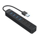Orico 7 Port USB Hub – Black Orico 7 Port USB Hub – Black