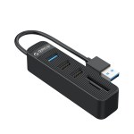 Orico 3 Port USB3.0 Hub with Card Reader – Black Orico 3 Port USB3.0 Hub with Card Reader – Black
