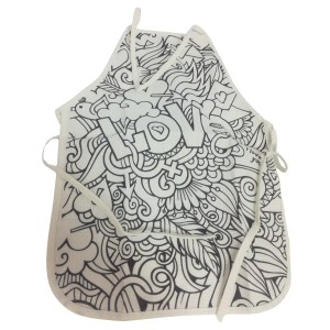 Khoki – Colour / Children’s Paint Your Own Apron 47 x 34cm – Love Khoki – Colour / Children’s Paint Your Own Apron 47 x 34cm – Love