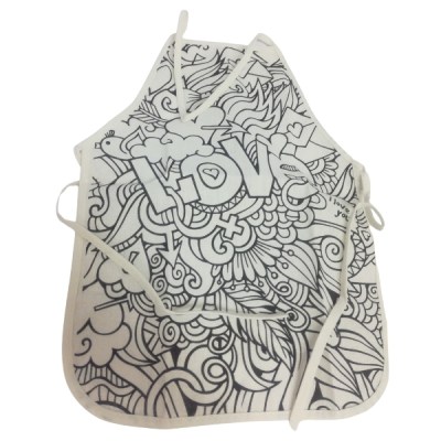 Khoki – Colour / Children’s Paint Your Own Apron 47 x 34cm – Love Khoki – Colour / Children’s Paint Your Own Apron 47 x 34cm – Love