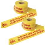 Waco – Danger Tape / Electric (75mm x 150mm x 500m) Red/Yellow – Pack of 2 Waco – Danger Tape / Electric (75mm x 150mm x 500m) Red/Yellow – Pack of 2