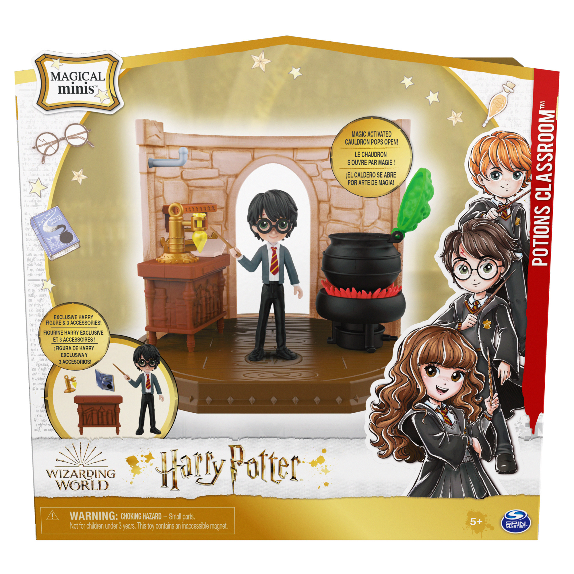 Wizarding World Mini Classroom Potions Playset & 7.5cm Figure Wizarding World Mini Classroom Potions Playset & 7.5cm Figure