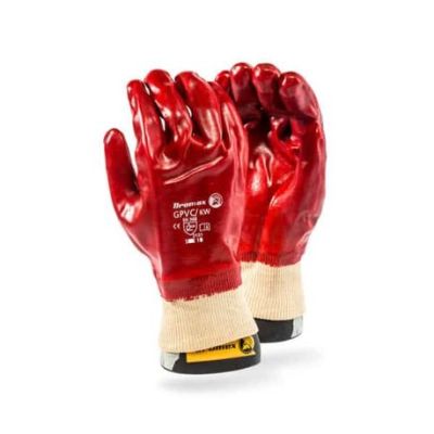 Standard Duty PVC Red Knit Wrist – Smooth Glove Standard Duty PVC Red Knit Wrist – Smooth Glove