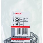 Screwdriver bit Extra Hard PH 3, 25 mm, 25 pc, plastic bag Screwdriver bit Extra Hard PH 3, 25 mm, 25 pc, plastic bag