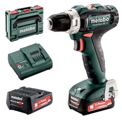 Metabo – Drill (Cordless) Screwdriver POWERMAXX BS 12 (601036500) Metabo – Drill (Cordless) Screwdriver POWERMAXX BS 12 (601036500)