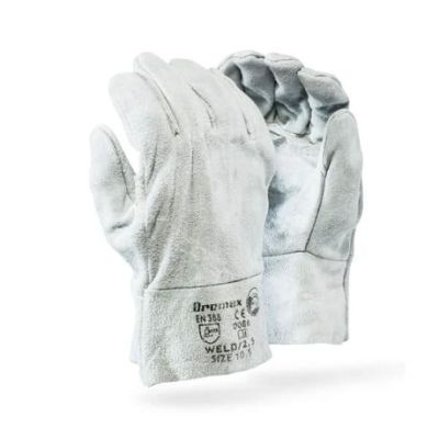 Double Palm Leather Welding Chrome Wrist Glove Double Palm Leather Welding Chrome Wrist Glove