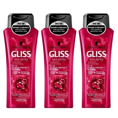 Schwarzkopf- Shampoo /Colour Protection & Shine Shampoo – Pack of 3 (250ml) Schwarzkopf- Shampoo /Colour Protection & Shine Shampoo – Pack of 3 (250ml)