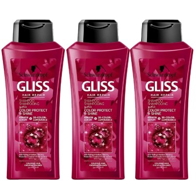Schwarzkopf- Shampoo /Colour Protection & Shine Shampoo – Pack of 3 (400ml) Schwarzkopf- Shampoo /Colour Protection & Shine Shampoo – Pack of 3 (400ml)