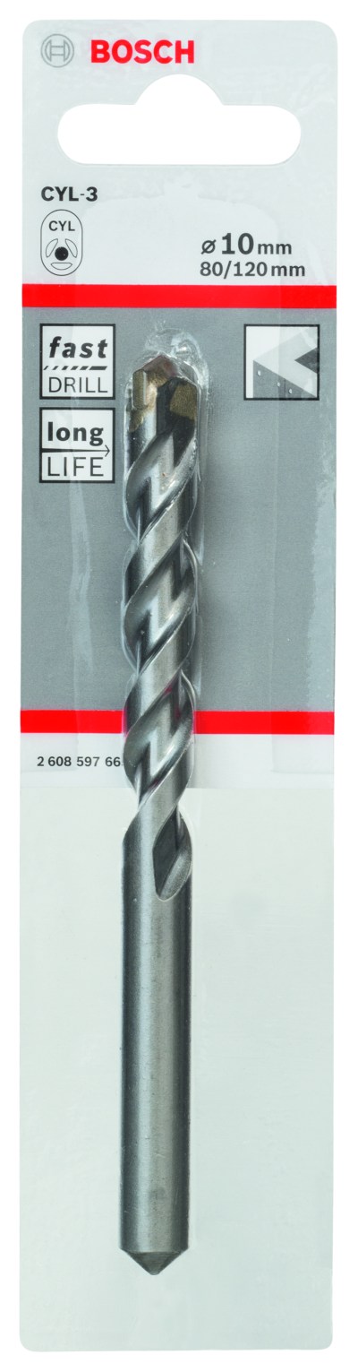 CYL-3 Concrete Drill Bit 10 x 80 x 120 mm, d 9 mm CYL-3 Concrete Drill Bit 10 x 80 x 120 mm, d 9 mm
