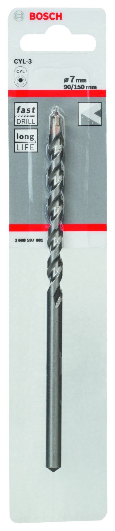 CYL-3 Concrete Drill Bit 7 x 90 x 150 mm, d 6,5 mm CYL-3 Concrete Drill Bit 7 x 90 x 150 mm, d 6,5 mm
