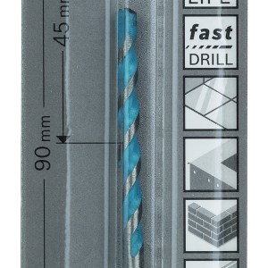 HEX-9 Multi Construction Multi-purpose Drill Bits 4 x 45 x 90 mm HEX-9 Multi Construction Multi-purpose Drill Bits 4 x 45 x 90 mm