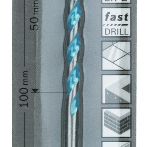 HEX-9 Multi Construction Multi-purpose Drill Bits 5 x 50 x 100 mm HEX-9 Multi Construction Multi-purpose Drill Bits 5 x 50 x 100 mm