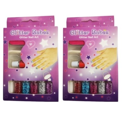 Glitter Nail Art – Pack of 2 (9 Piece) Glitter Nail Art – Pack of 2 (9 Piece)