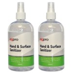 Agpro – Hand and Surface Sanitizer / 75% Alc Spray – Pack of 2 (500ml x 2) Agpro – Hand and Surface Sanitizer / 75% Alc Spray – Pack of 2 (500ml x 2)