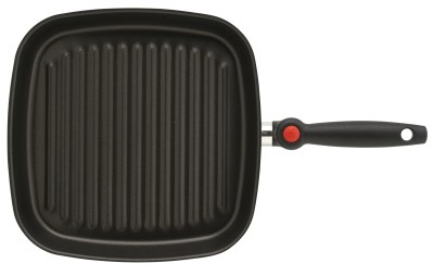 Piardi Vulcano Grey Grill Pan With Reclinable Handle 28x28cm Piardi Vulcano Grey Grill Pan With Reclinable Handle 28x28cm